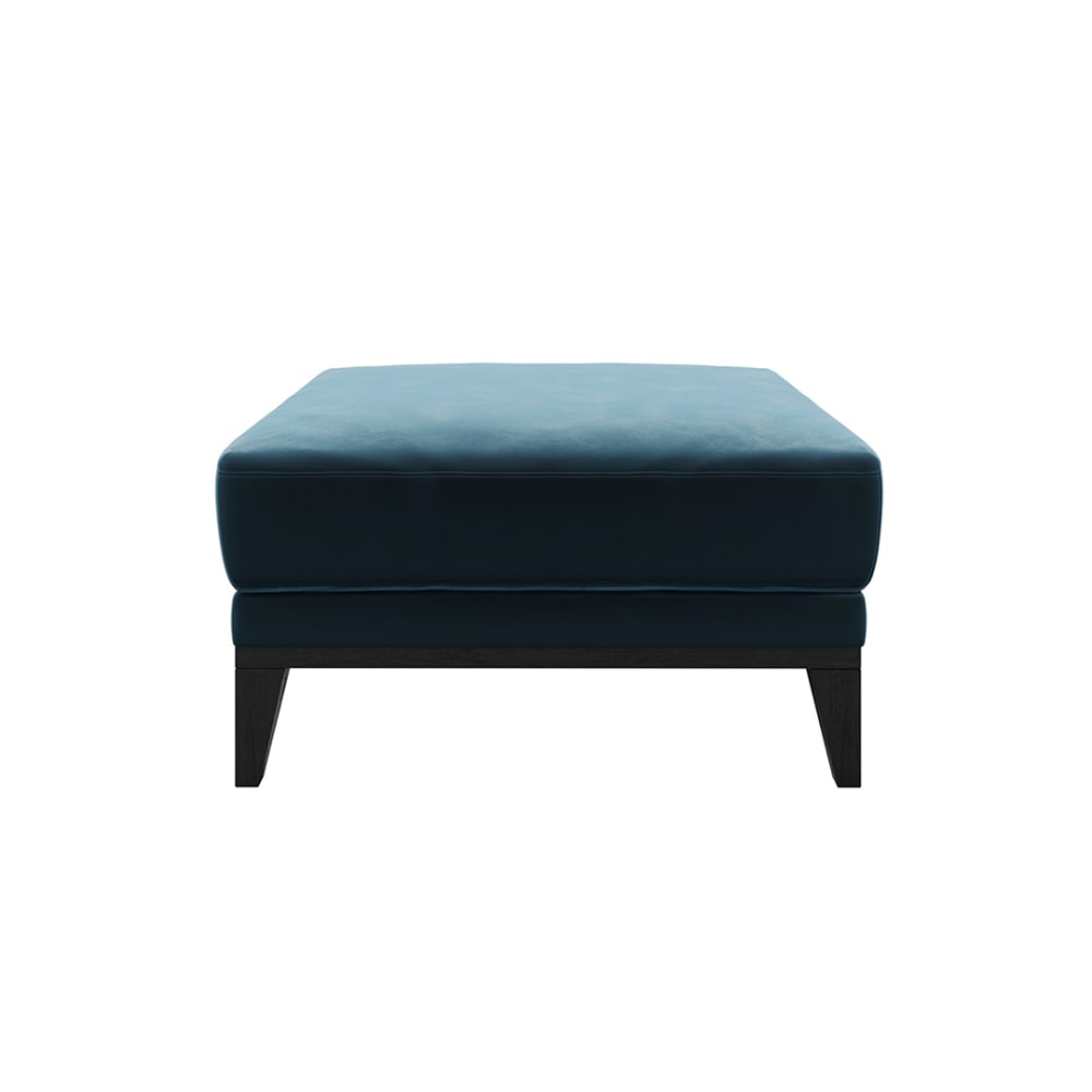 pouf en polyester bleu