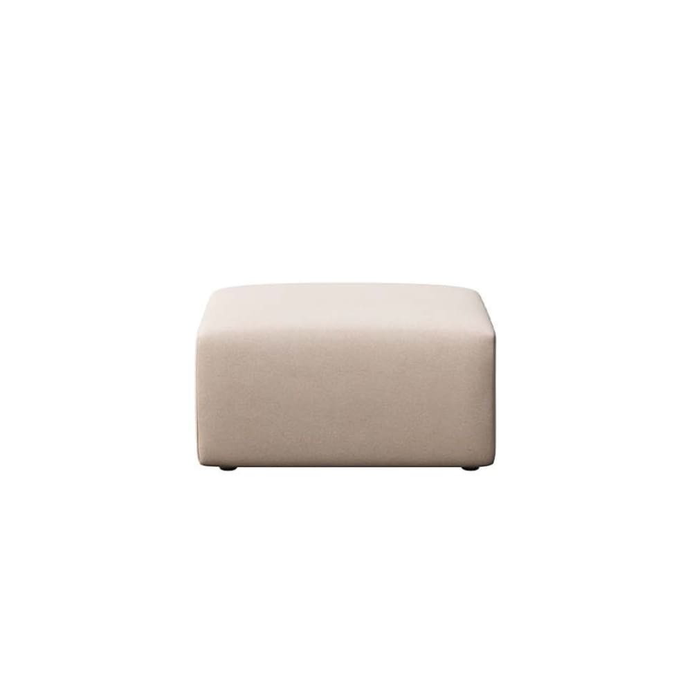 pouf en polyester beige
