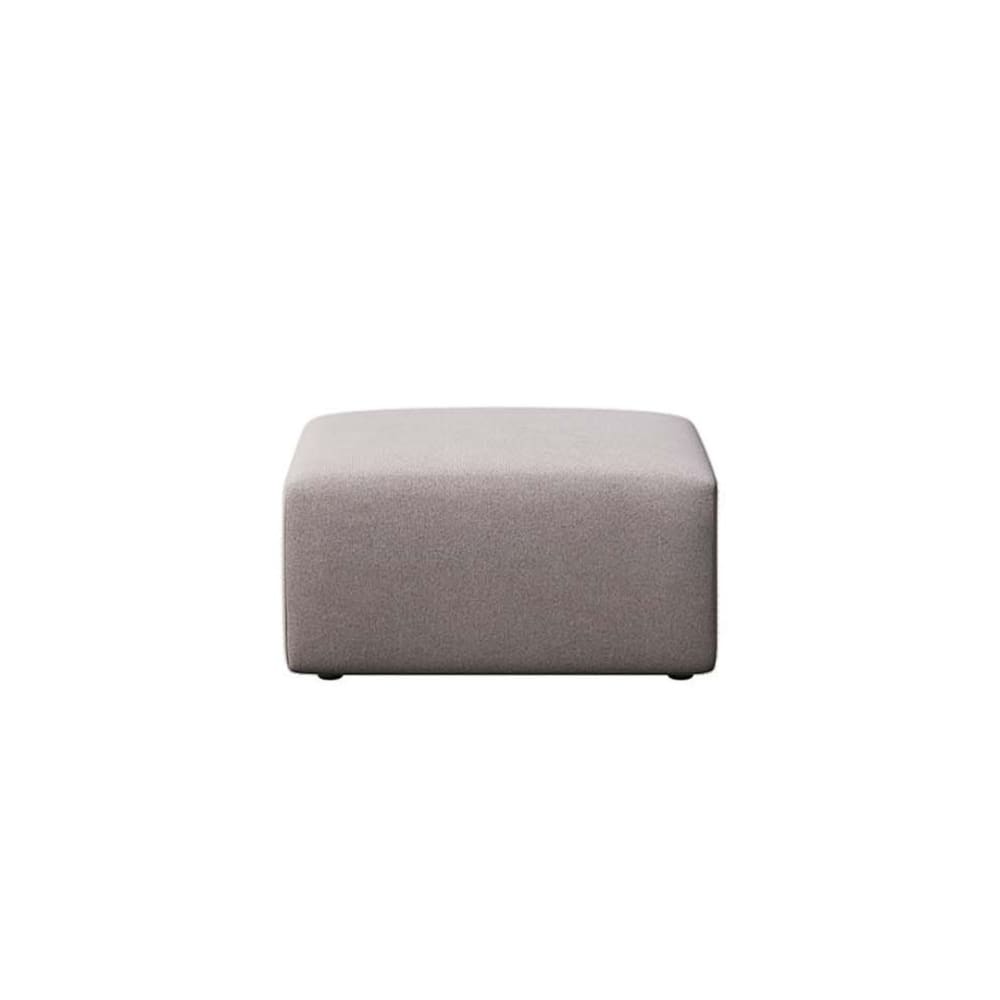 Pouf en polyester gris