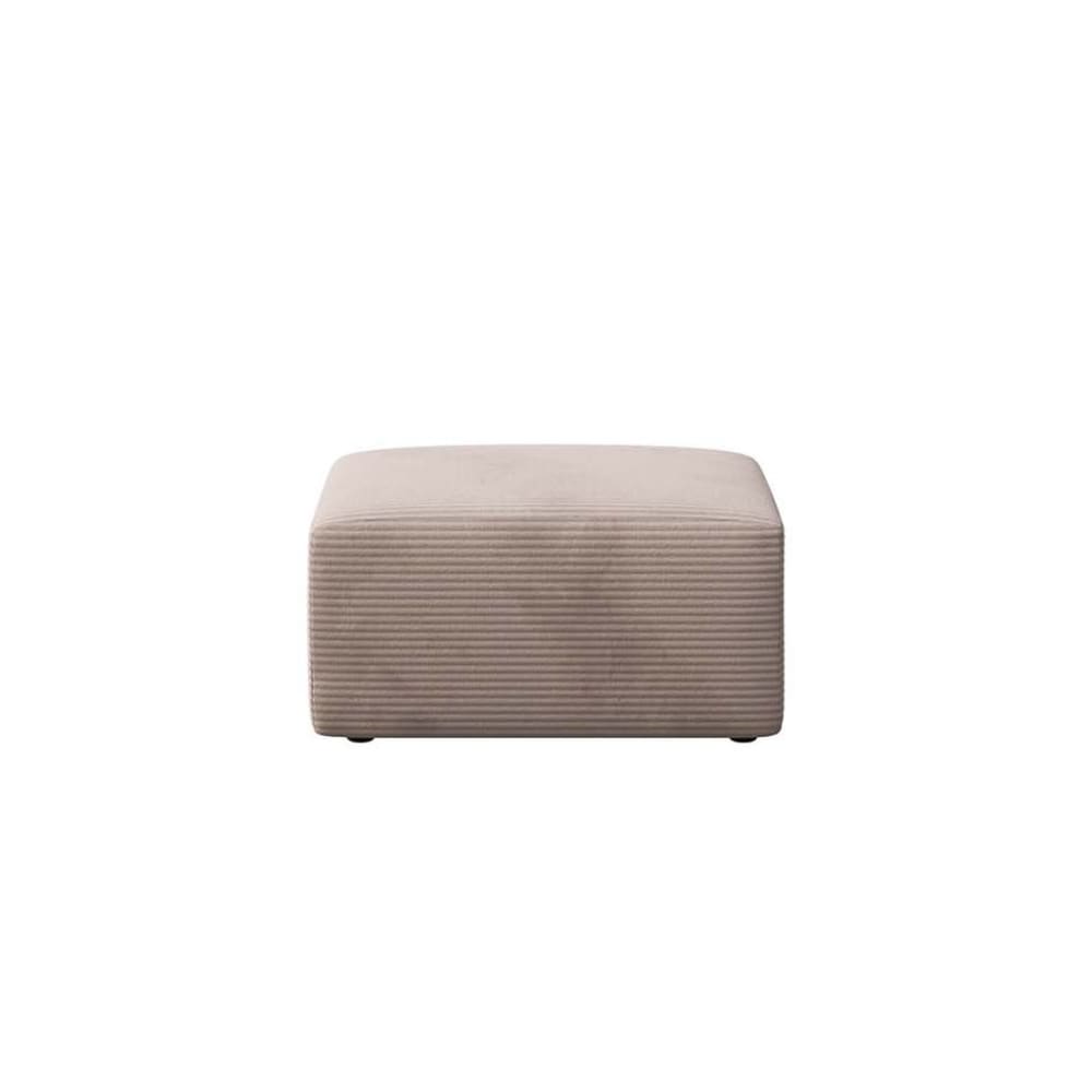 pouf en polyester écru