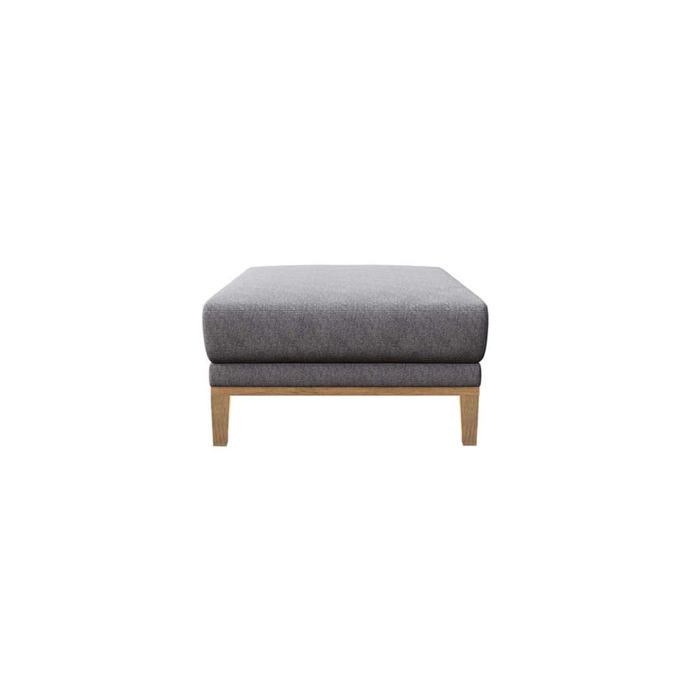 pouf en polyester gris