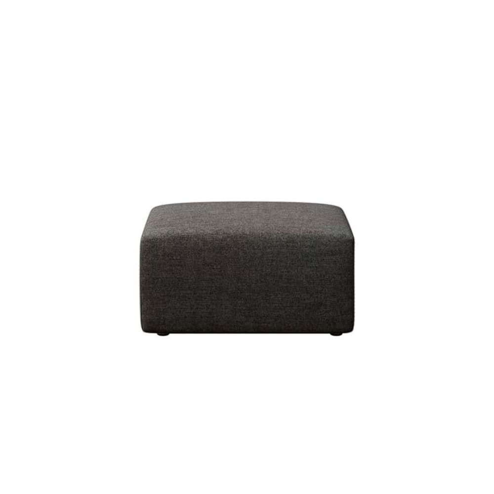 pouf en polyester anthracite