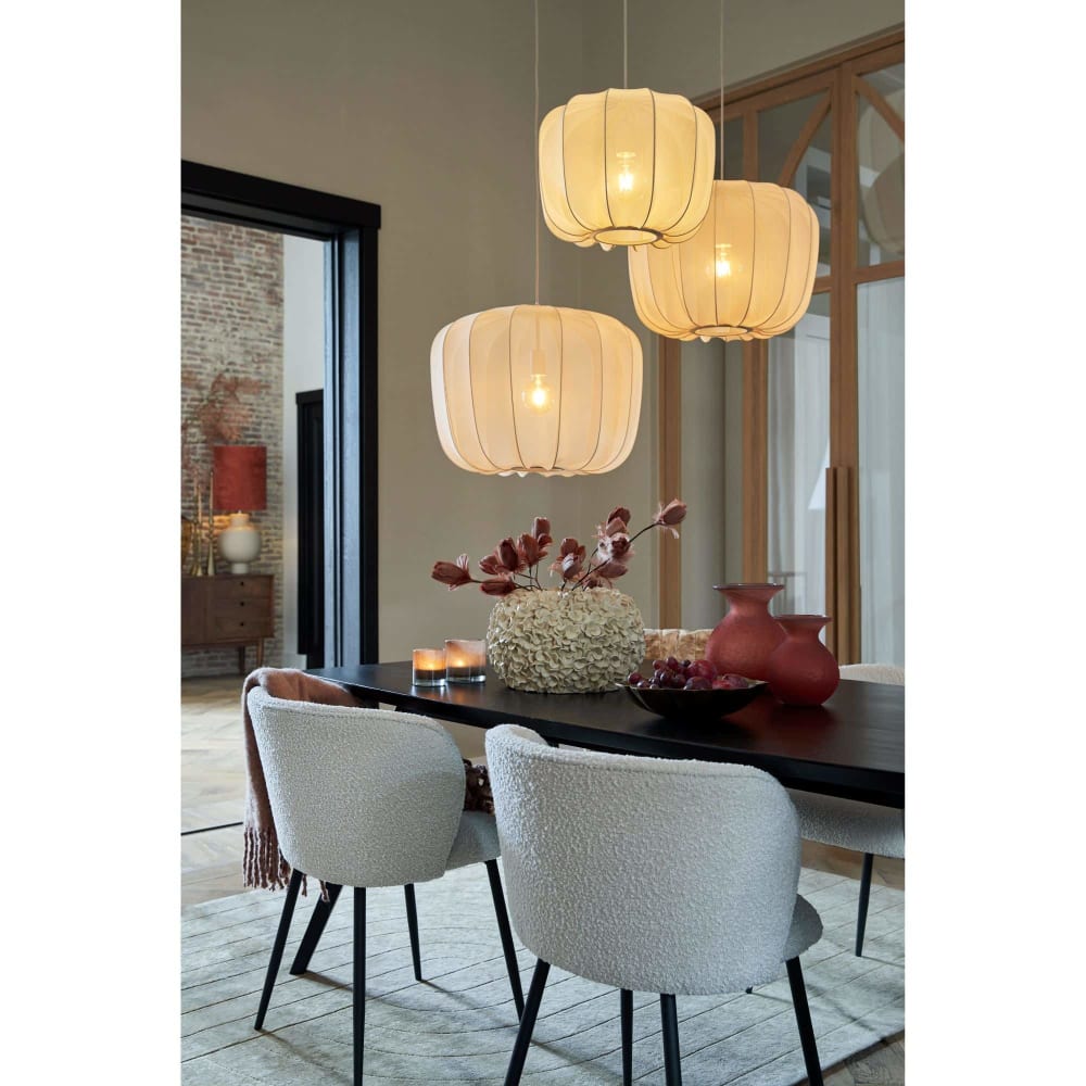 Hängeleuchte aus Textil, braun, Ø50cm - Maisons Du Monde