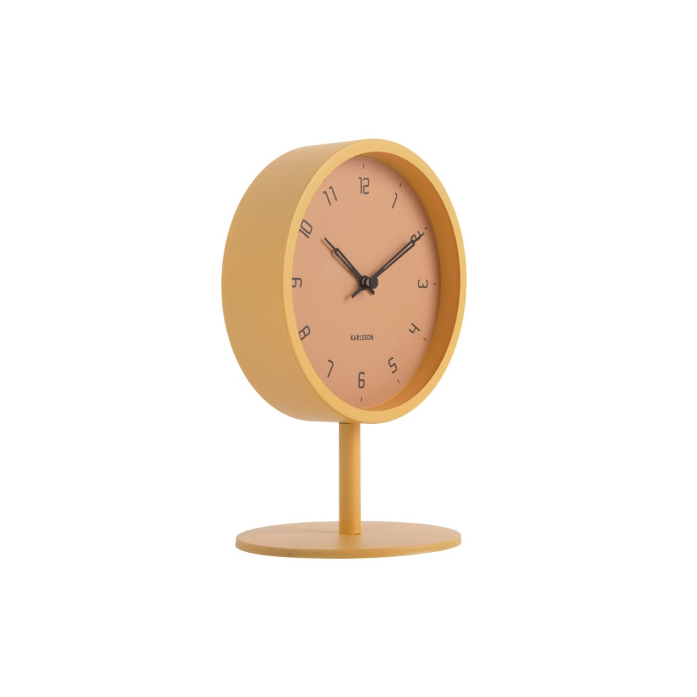 Horloge de table fer jaune ø15cm Horloge de table fer jaune ø15cm