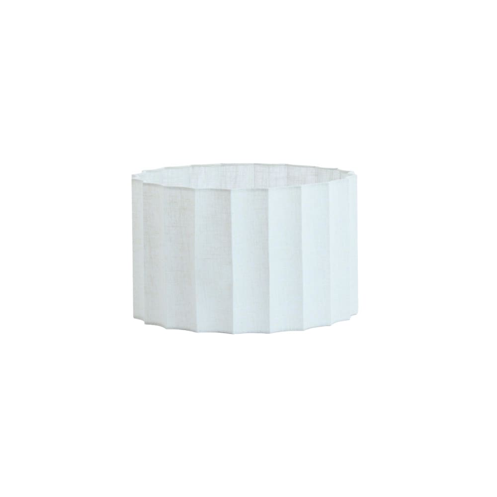 Light & Living Zylinder Lampenschirm aus Textil, creme, Ø40cm style modern Weiß Stoff