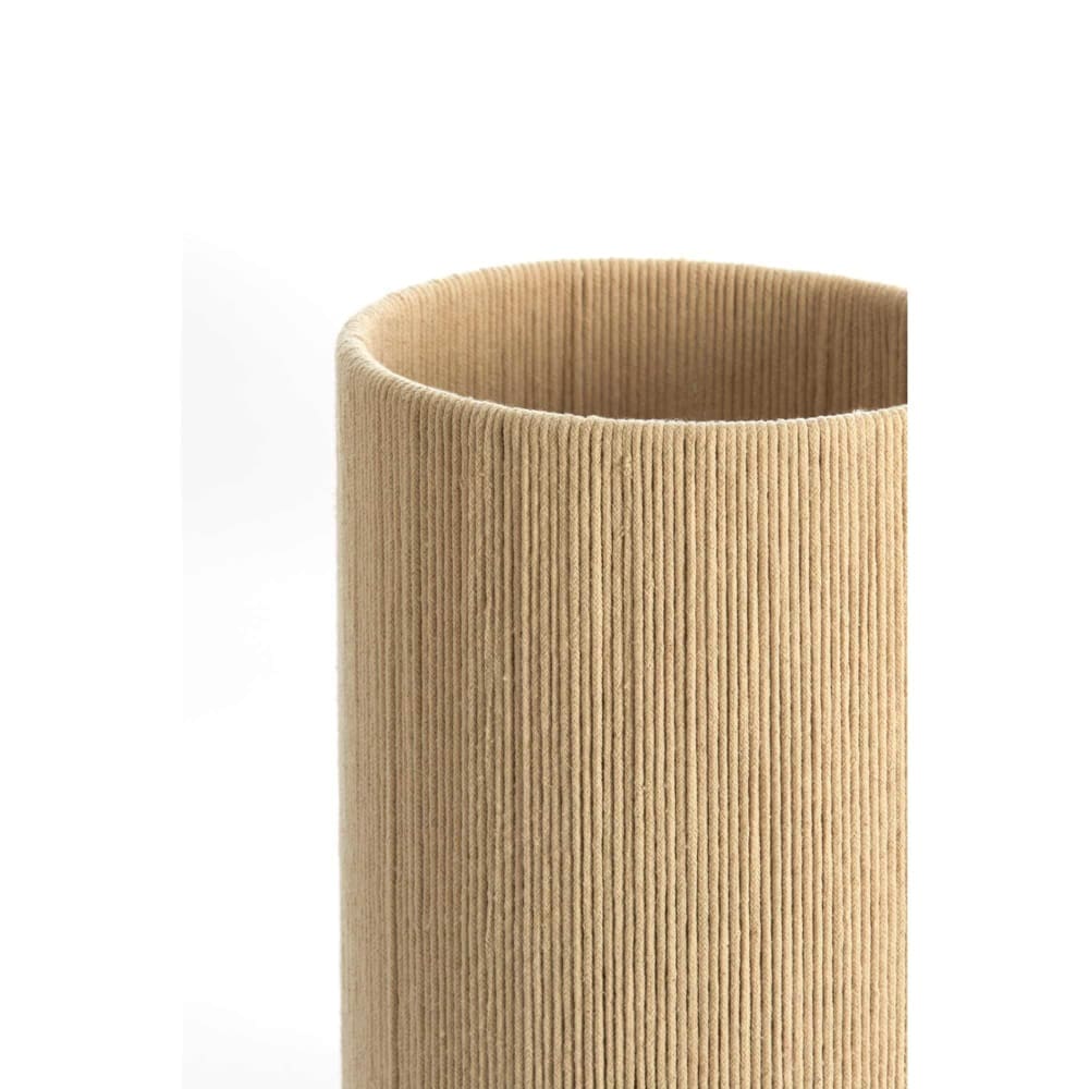 Zylinder Lampenschirm aus Textil, creme, 20x20x30cm - Maisons Du