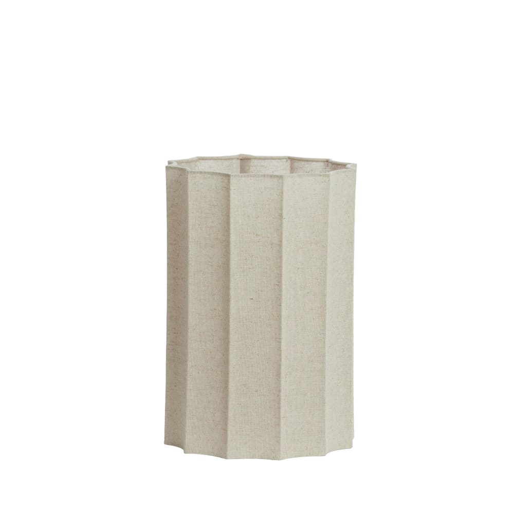Light & Living Zylinder Lampenschirm aus Textil, hellbraun, 24x24x35cm style modern - Stoff