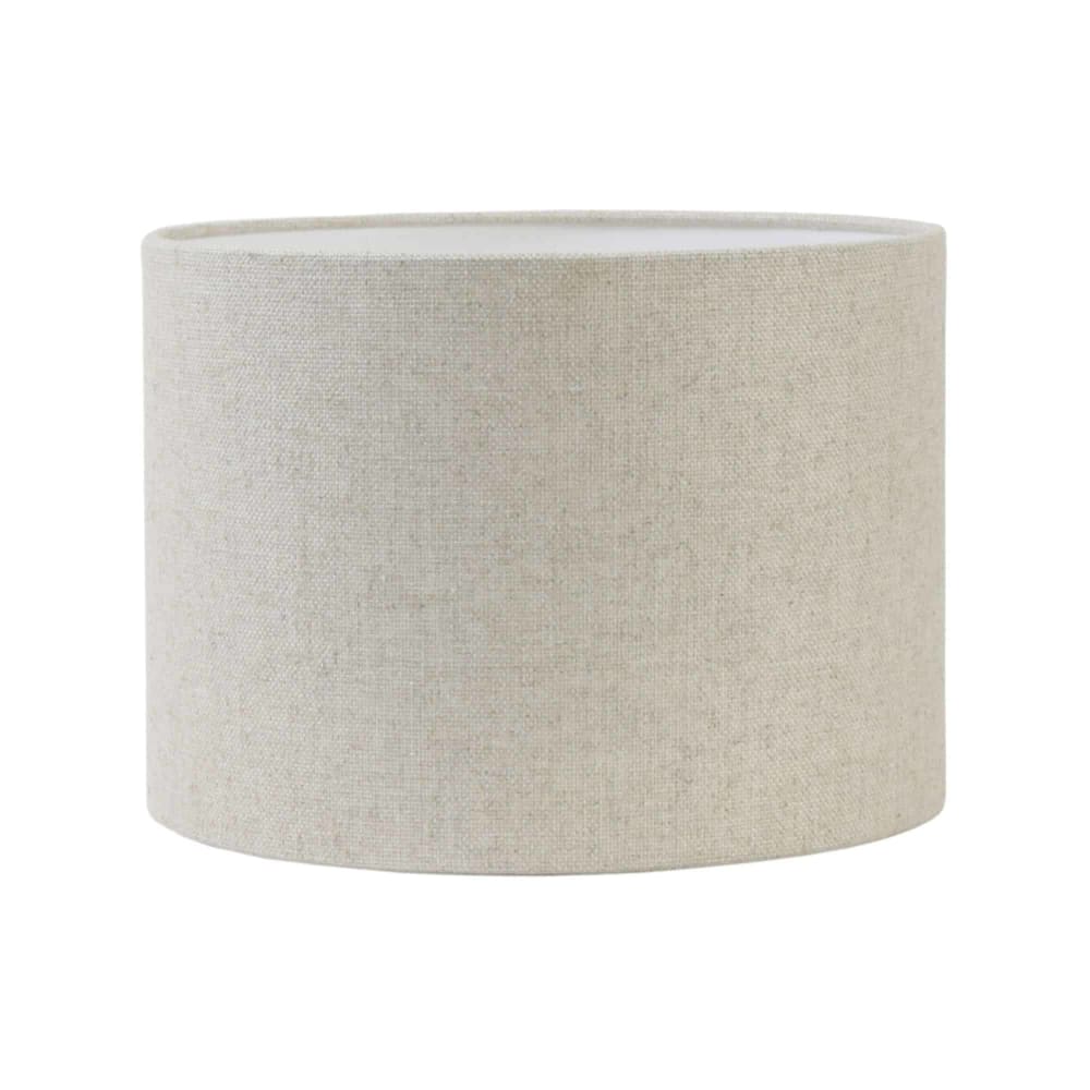 Light & Living Zylinder Lampenschirm aus Textil, braun, 20x20x15cm style modern - Stoff
