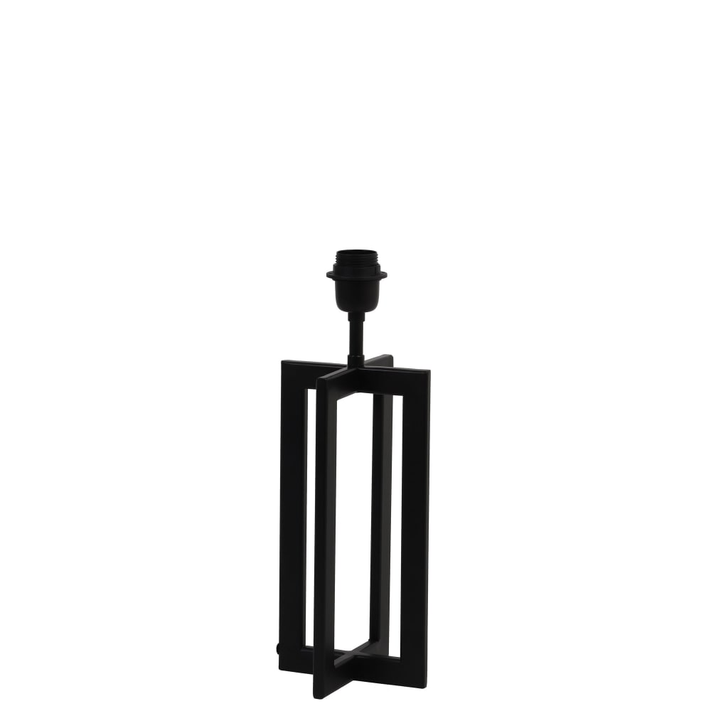 Light & Living Lampensockel aus Metall, schwarz, 15x15x35 cm style modern - Metall
