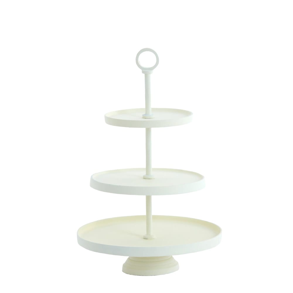 Etagère métal crème ø32cm