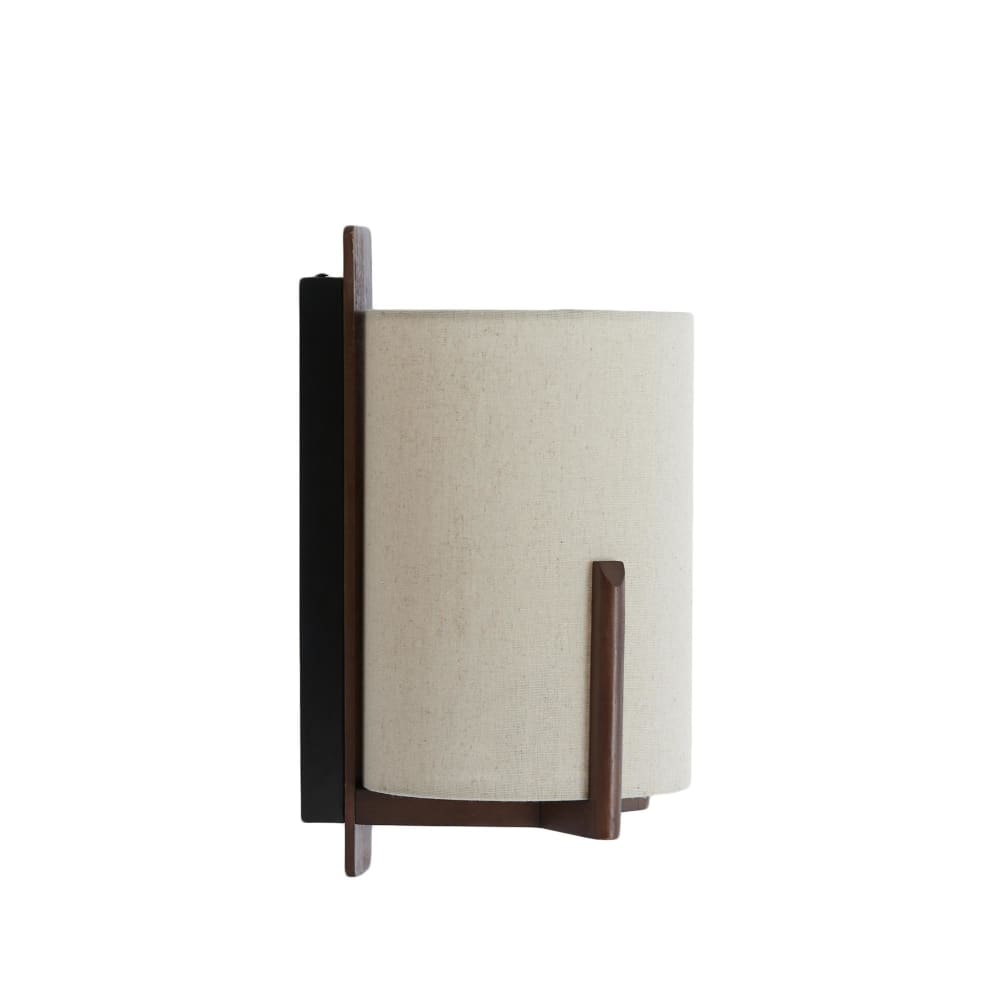 Wandlampe aus Holz, dunkelbraun, 22x18x36cm - Maisons Du Monde