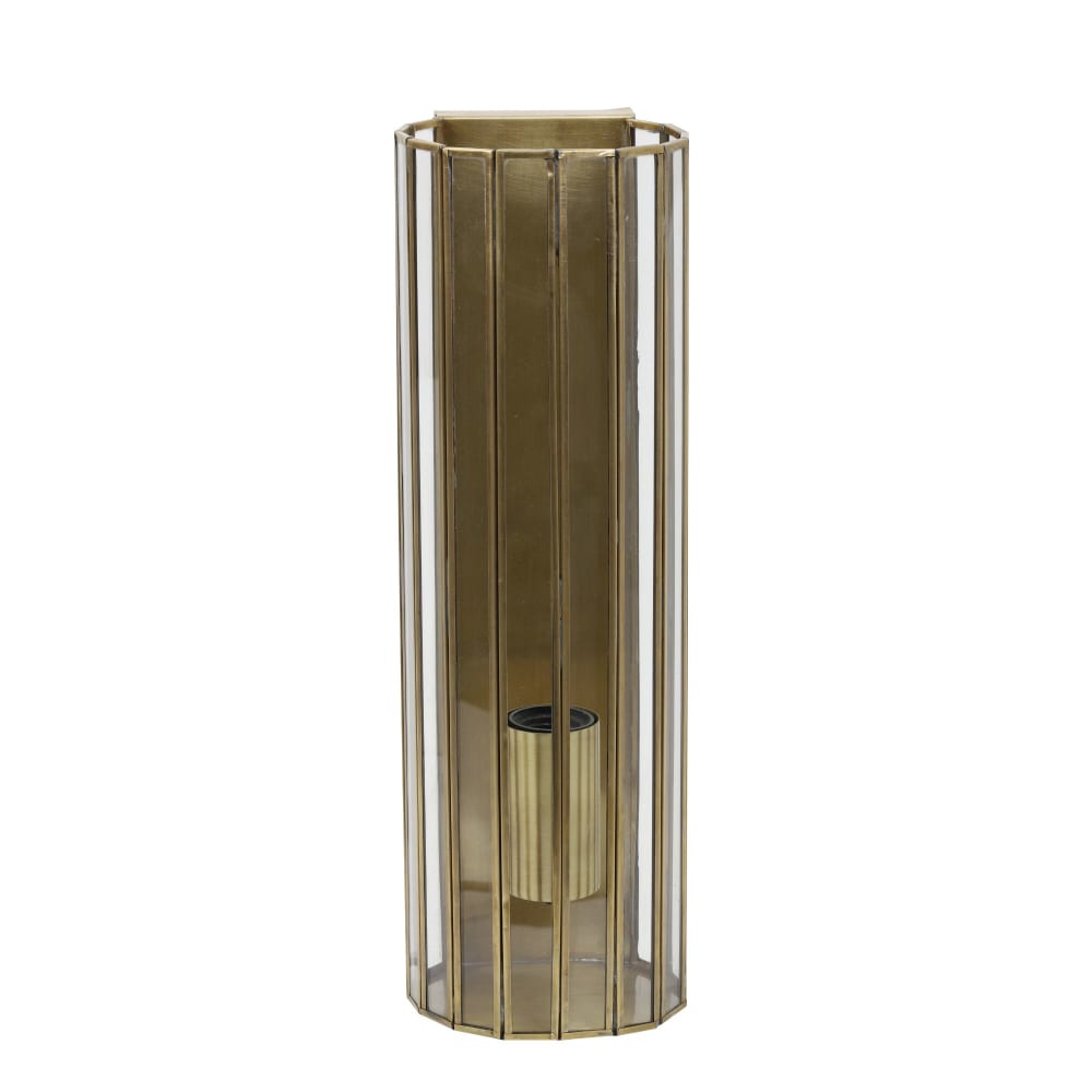 Wandlampe aus Metall, gold, 13x13x41cm - Maisons Du Monde