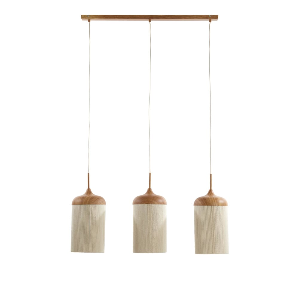 Suspension métal brun 90x22x32cm