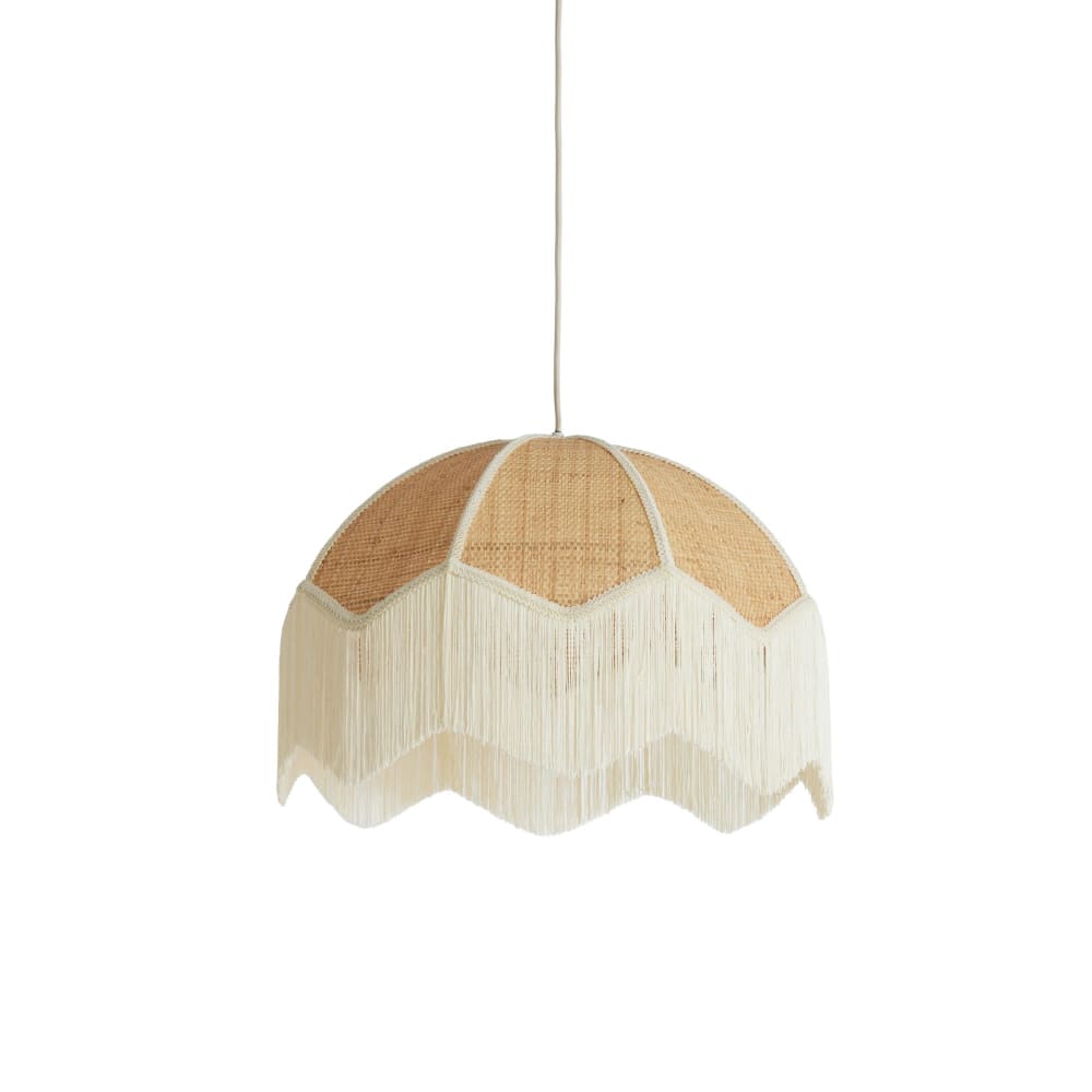 Light & Living Hängeleuchte aus Pflanzliche Materialien, hellbraun, Ø50cm style modern - Rattan