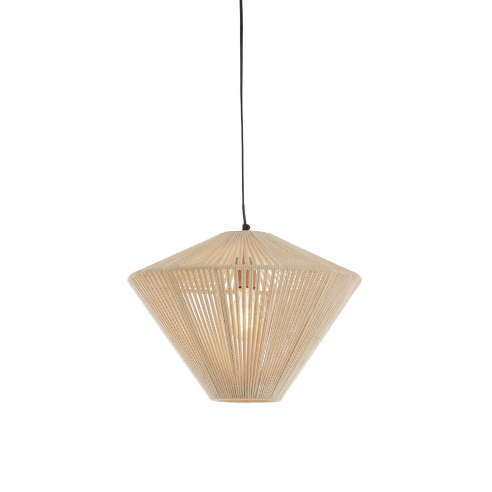 Hängeleuchte aus Textil, Creme, Ø42cm - Maisons Du Monde