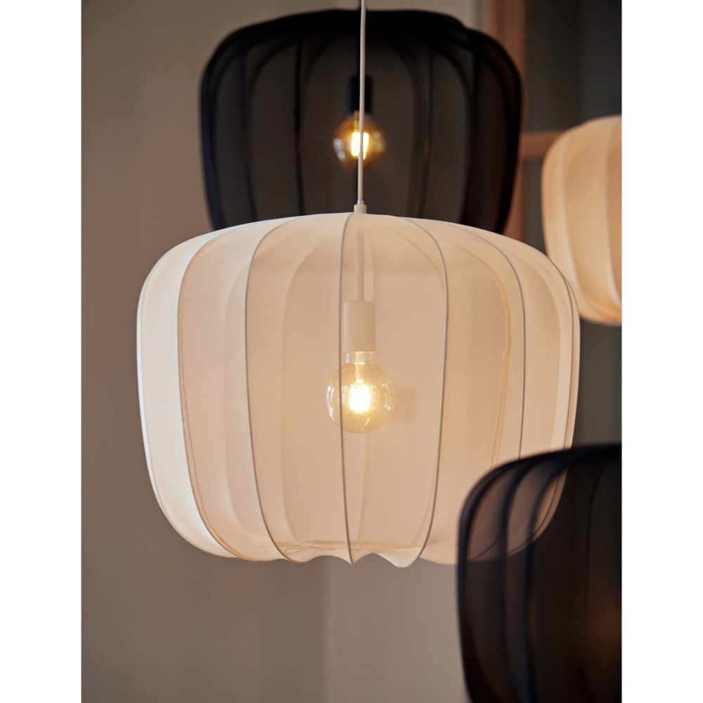 Suspension textile brun ø60cm — vue 3
