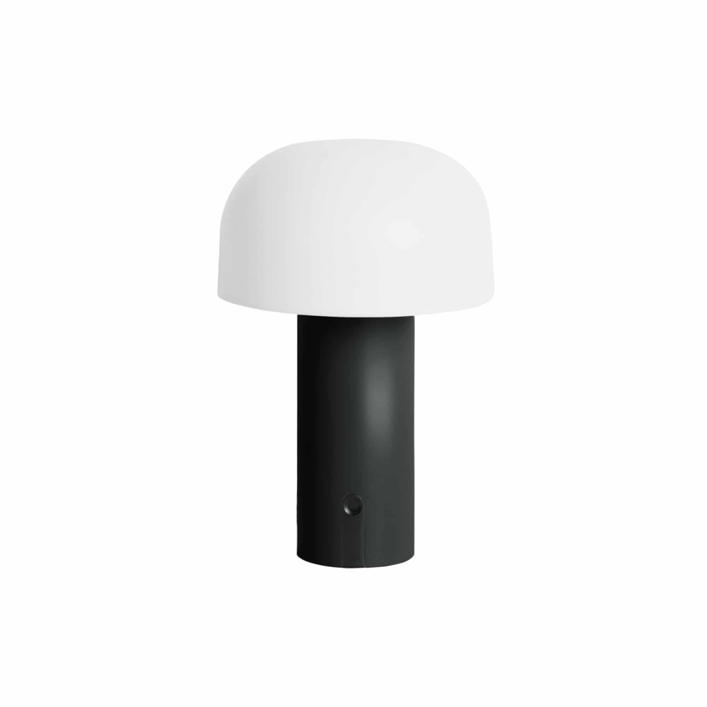 Leitmotiv Tischleuchte aus Plastik, schwarz, Ø15cm style modern - Pvc - Polyvinlychlorid