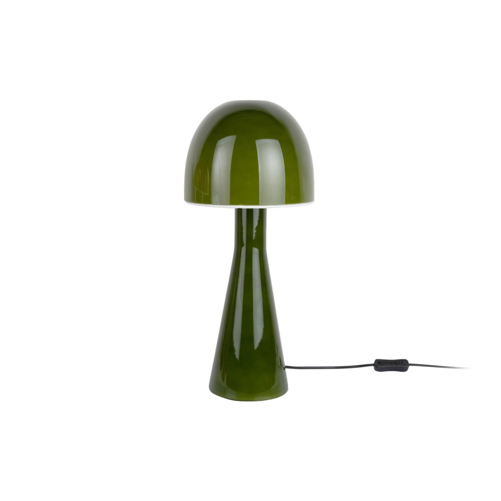Lampe de table verre vert armée ø20cm