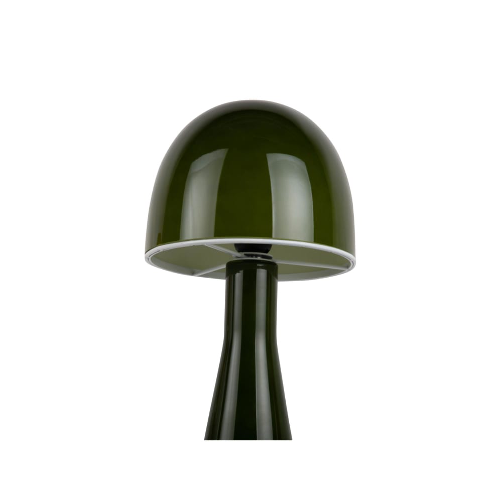 Lampe de table verre vert armée ø20cm — vue 3