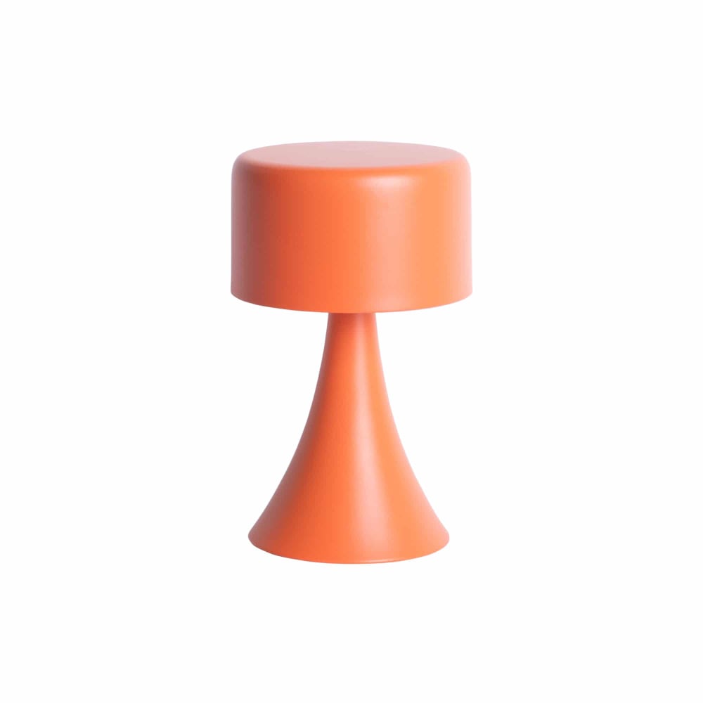 Lampe de Table fer orange 12.5x12.5x21cm