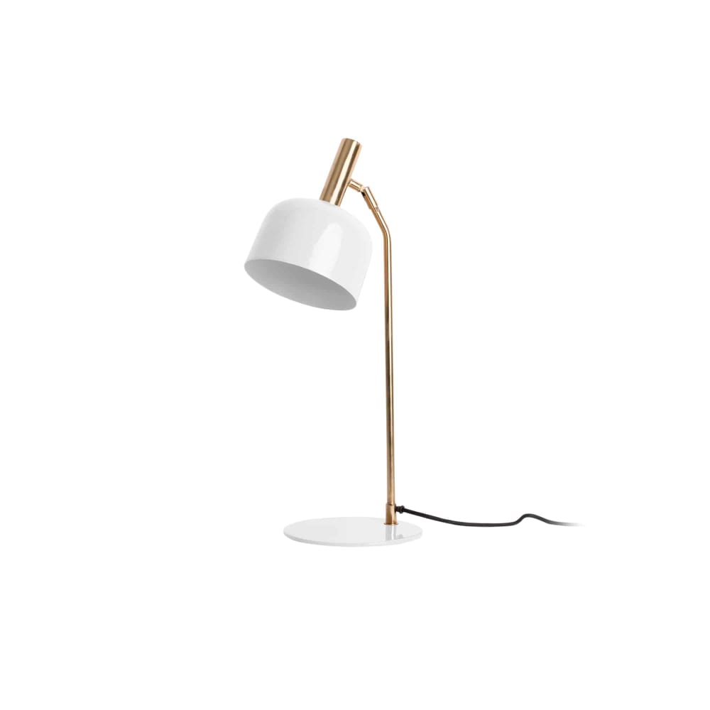 Lampe de table fer blanc 23x19.5x56cm