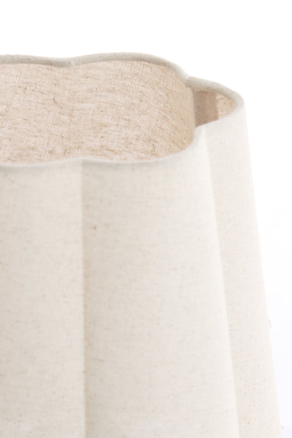 Lampe de table textile lin ø25cm — vue 4