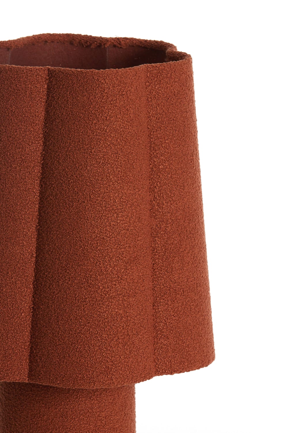 Lampe de table textile terre cuite ø25cm — vue 4