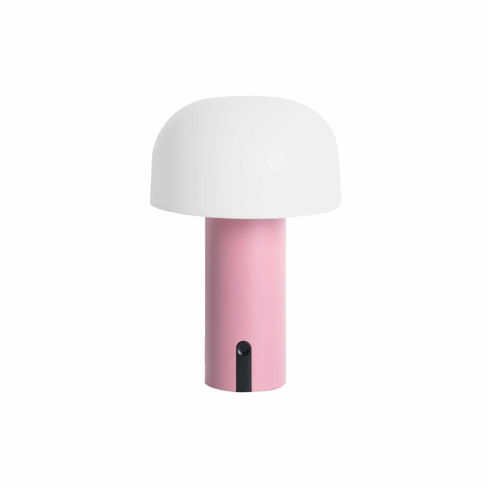 Leitmotiv Tischleuchte aus Plastik, rosa, Ø15cm style modern - Pes - Polyester