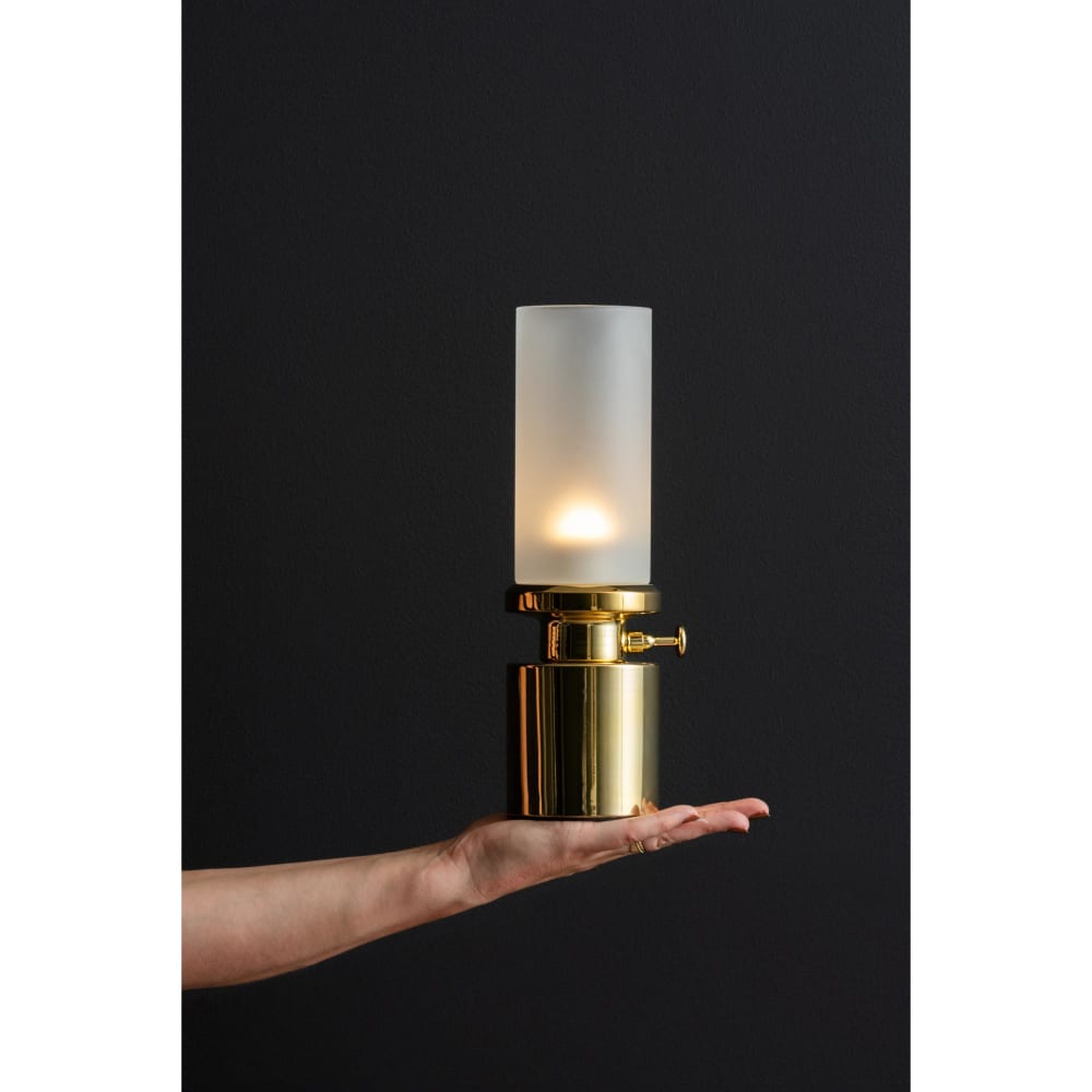 Lampe de table fer couleur doré 9x9x29.5cm — vue 3