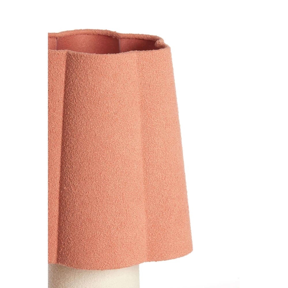 Tischleuchte aus Textil, zartes rosa, Ø25cm - Maisons Du Monde