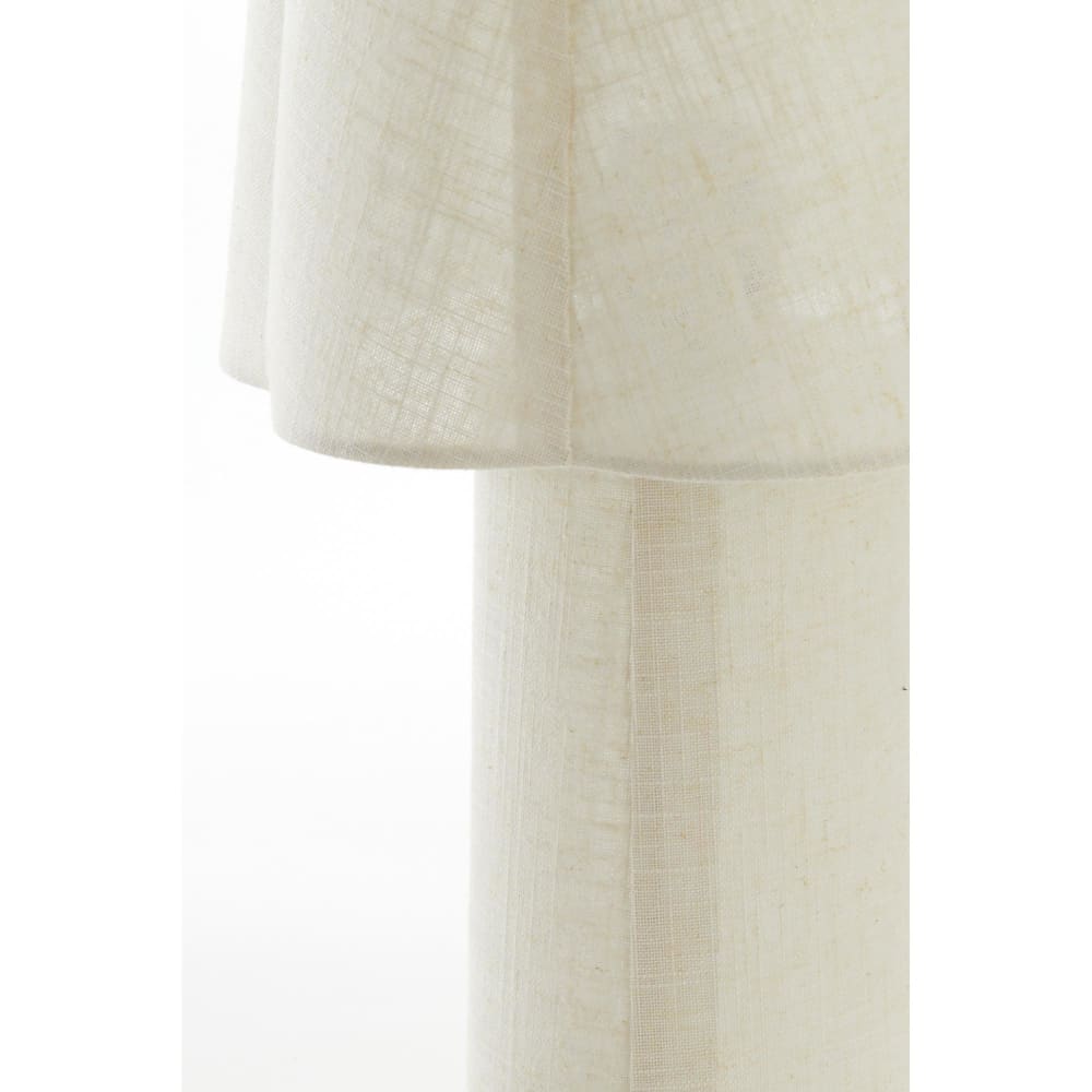 Tischleuchte aus Textil, natürlich, Ø25cm - Maisons Du Monde