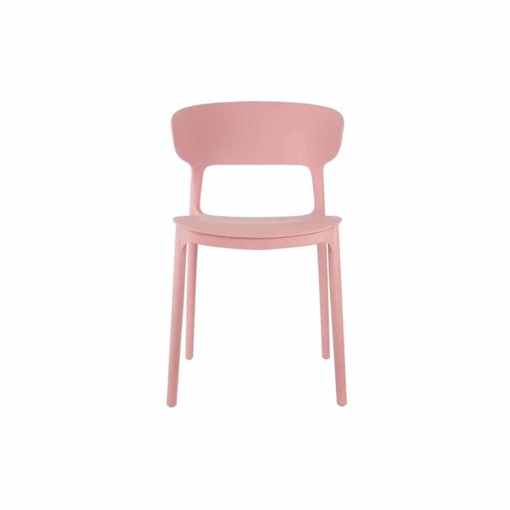 Sitzmöbel aus Polypropylen - PP, rosa, 50x40.5x75cm - Maisons Du