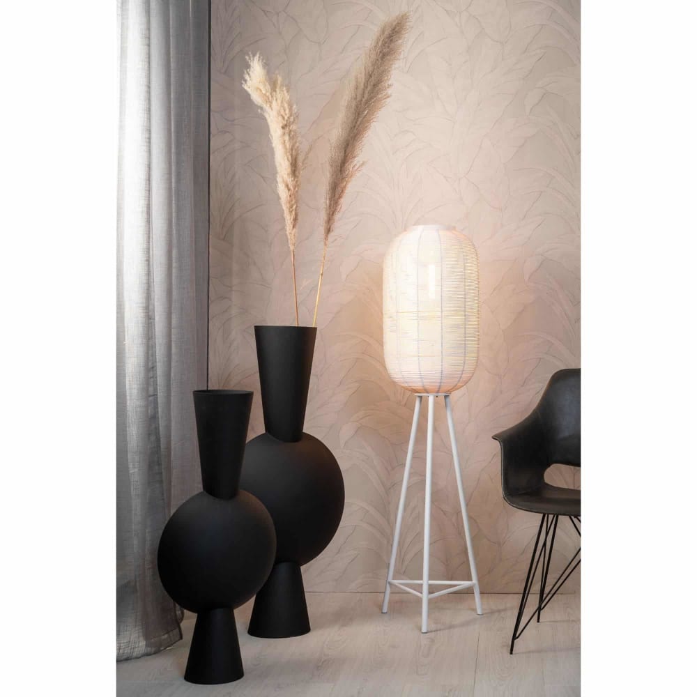 Vase aus Metall, schwarz, 31x20x60cm - Maisons Du Monde