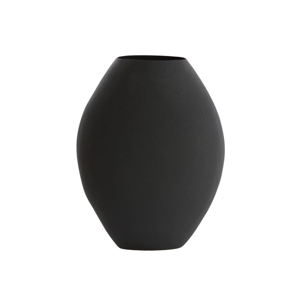 Vase fer noir 25x12x32cm