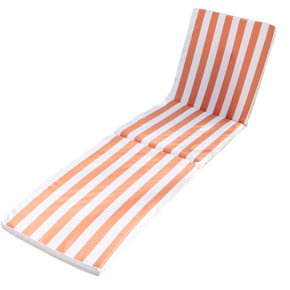 Matelas de sol en polyester orange terracotta 60x190