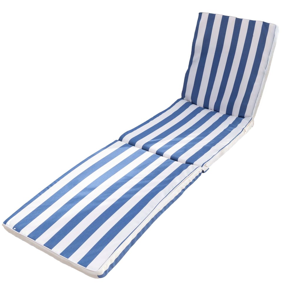 Matelas de sol en polyester bleu 60x190