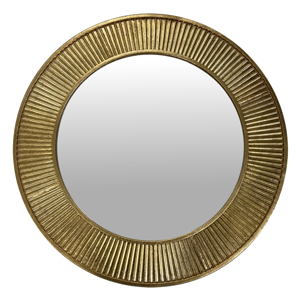 Miroir métal doré 80cm