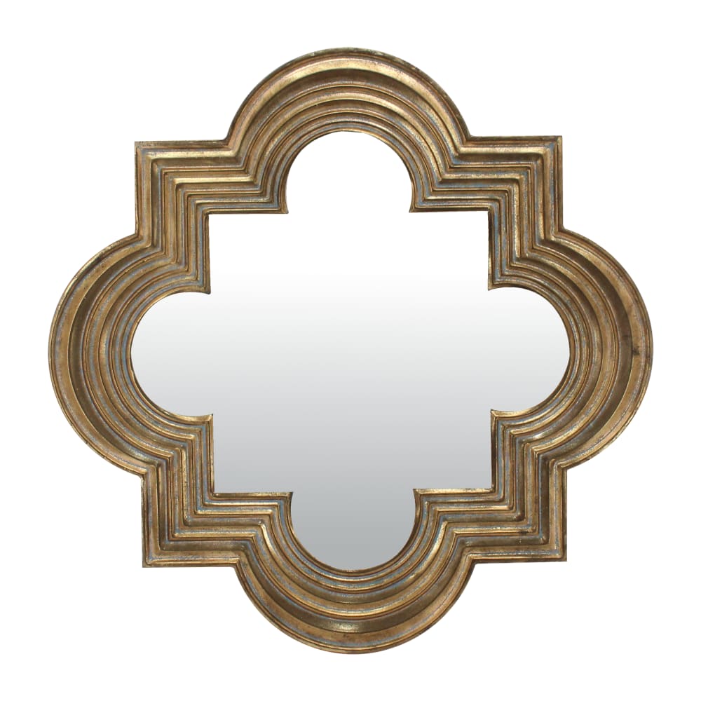 Miroir design métal doré 69,5cm