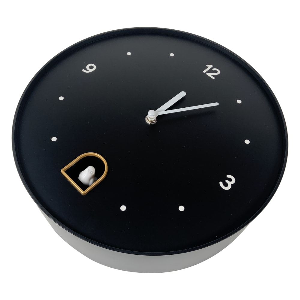 Horloge coucou rond 30cm noir
