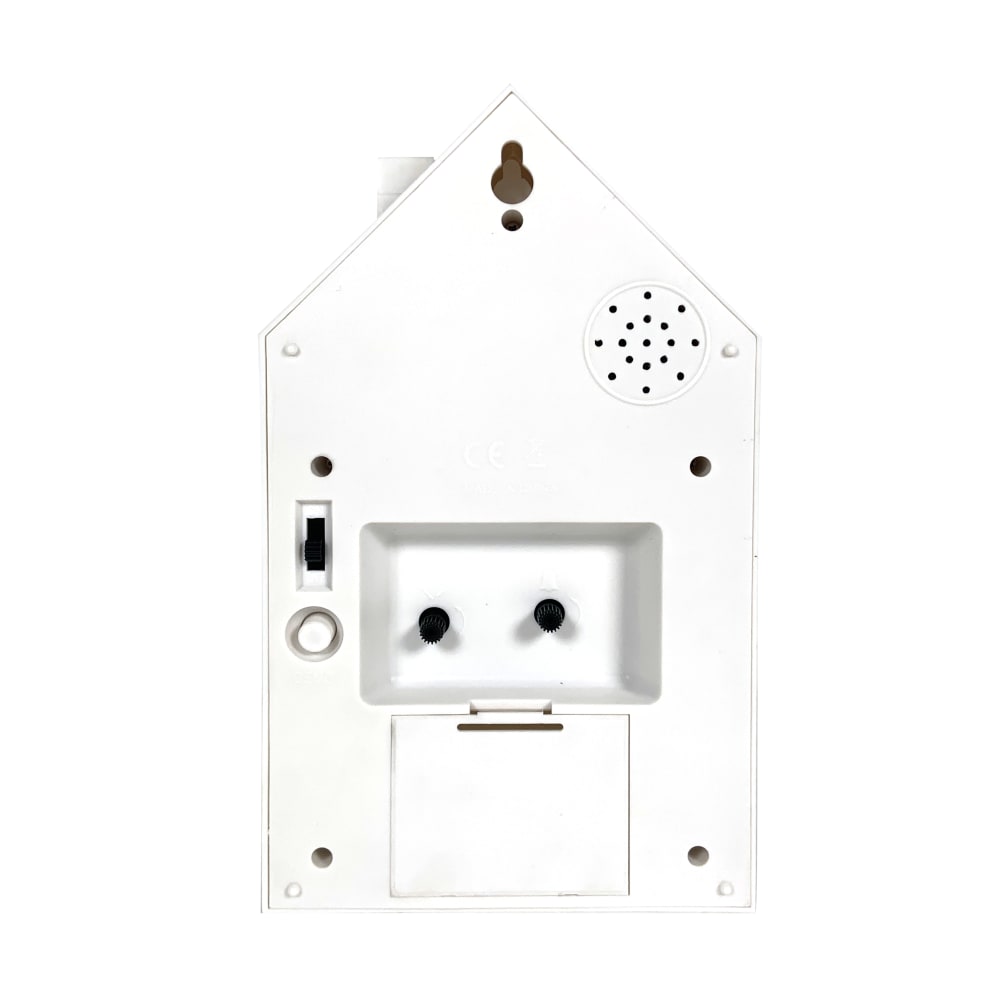 Réveil coucou maison blanc 12.5x6.5x21.5cm