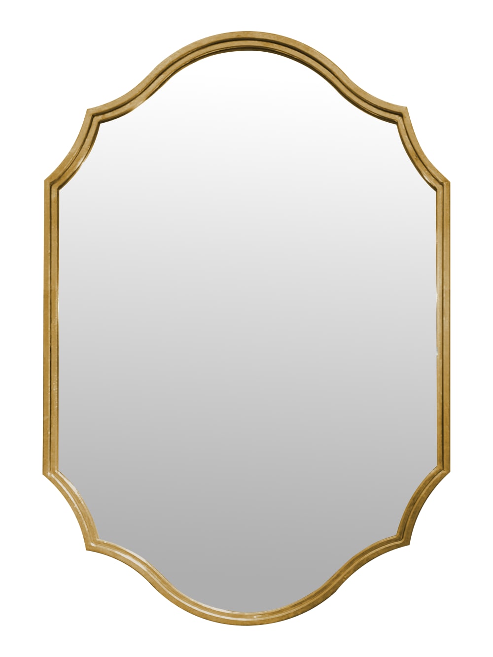 Miroir métal doré 60x90cm