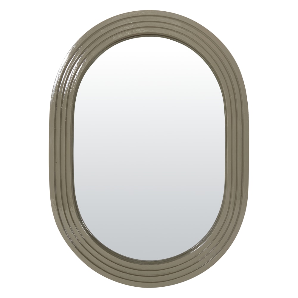 Miroir color oblong kaki 15,8x22cm