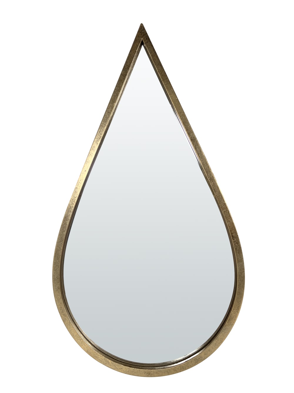 Miroir goutte métal doré 24.5x44.5cm