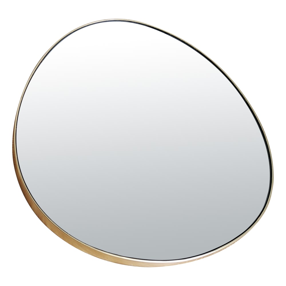 Miroir fin doré 47x43cm