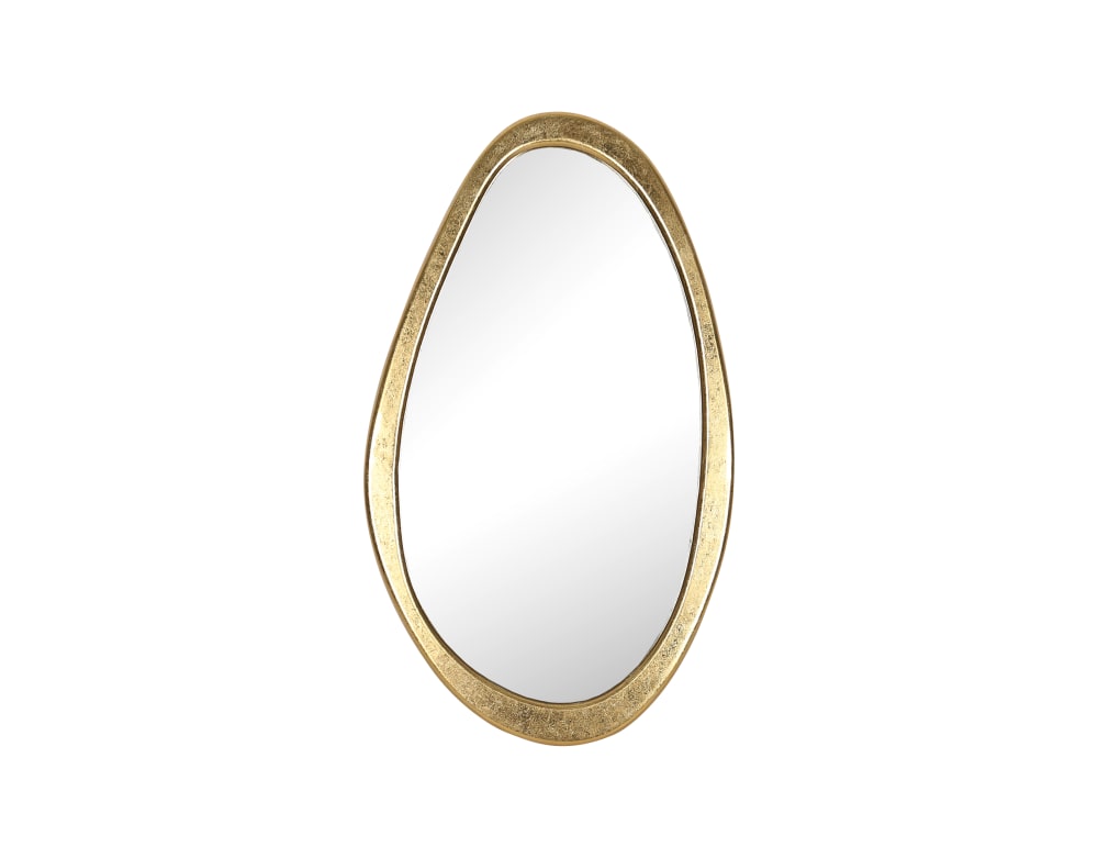 Miroir organique doré 47x80cm