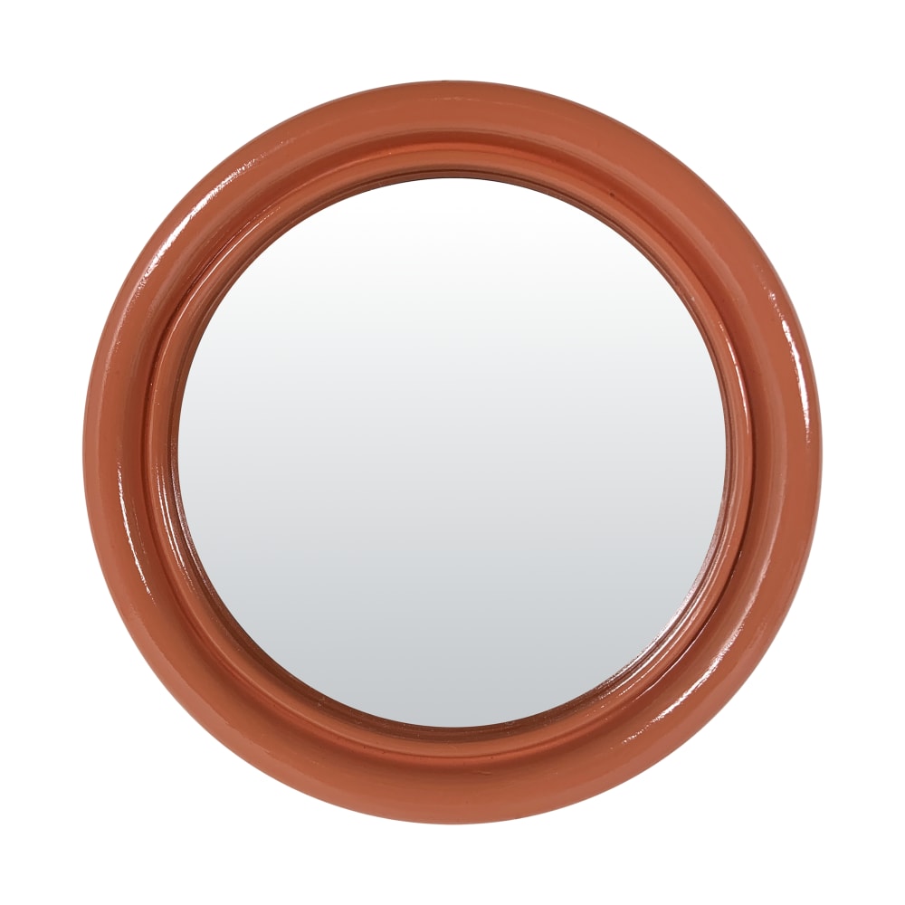Miroir color rond orange 14,5cm