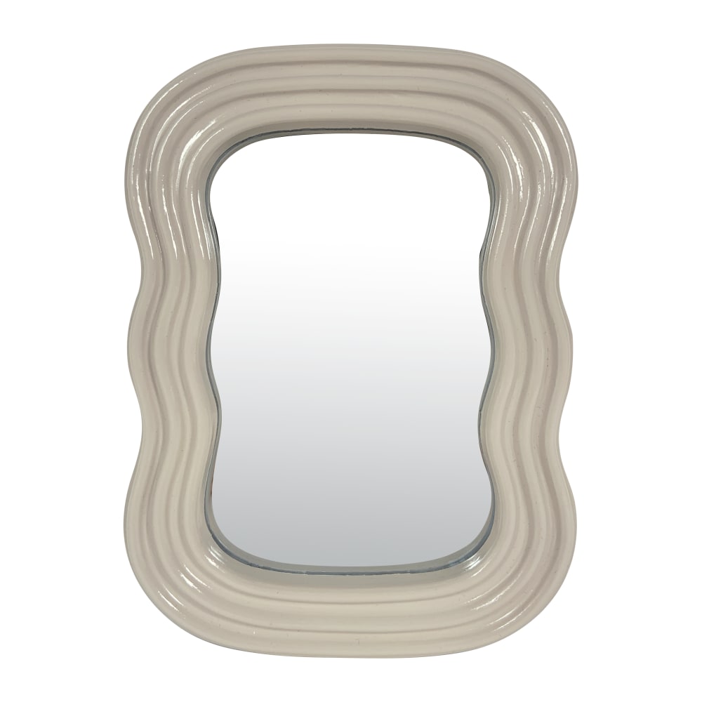 Miroir color ondulé beige 14x19,5cm