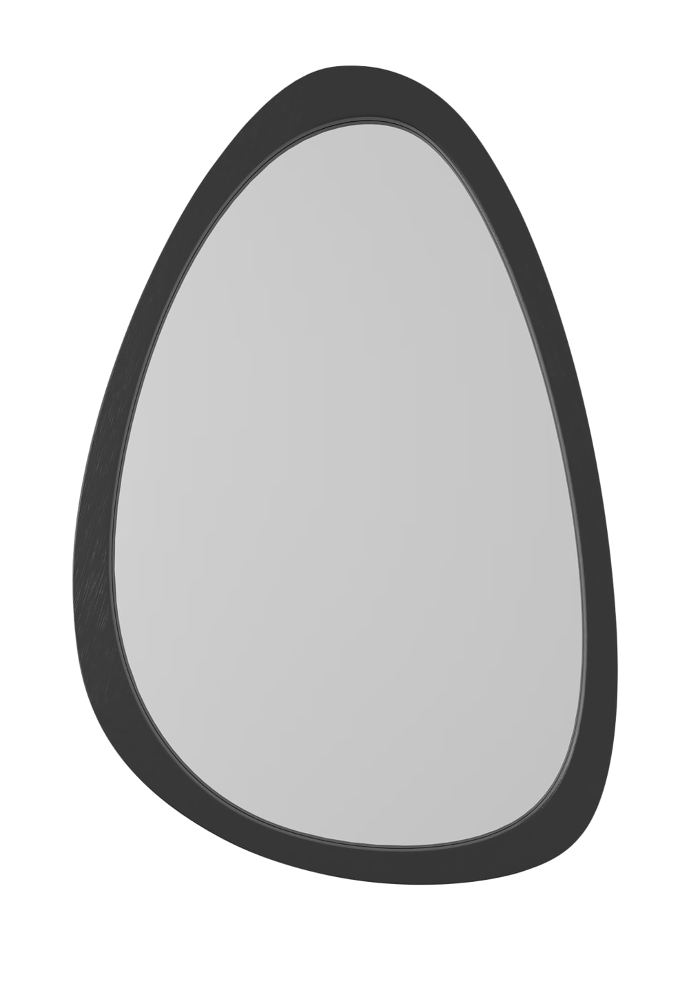 Miroir organique bois noir 40x60cm