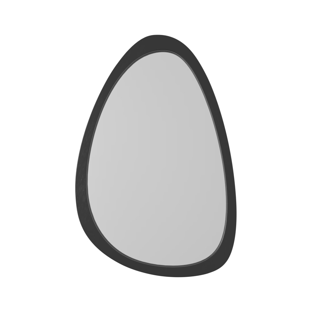 Miroir organique bois 40x60cm noir
