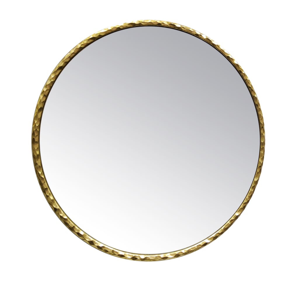 Miroir rond doré 80cm